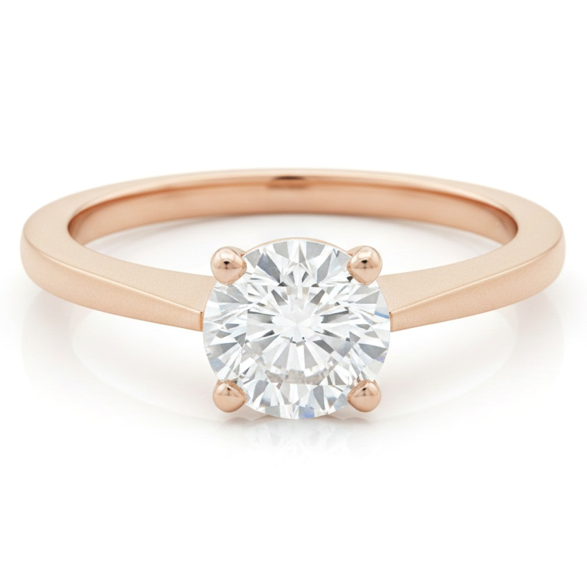 Classic engagement ring with eye (1682), With Gemstones, Gold type: 585, Item in the photo weight: 2.65 g, Gemstone: Zircon - Jewelry online