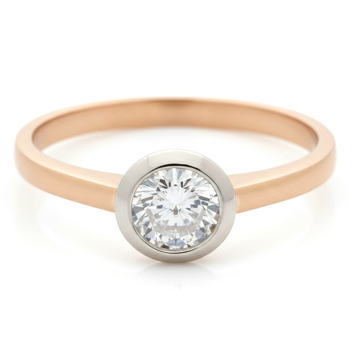 Gold ring with eye (1714), With Gemstones, Gold type: 585, Item in the photo weight: 2.16 g, Gemstone: Zircon - Jewelry online