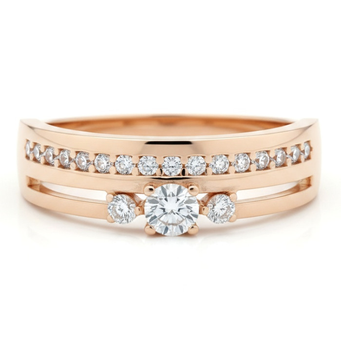 Gold ring with eyes (1716)