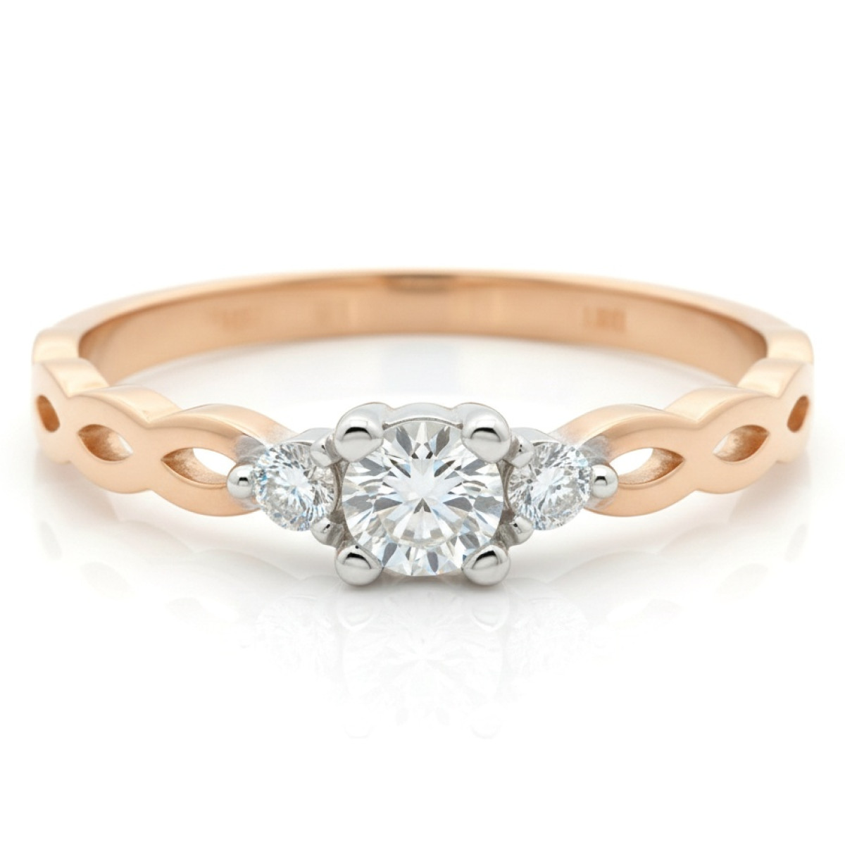 Gold ring with zircon eye (1975), With Gemstones, Gold type: 585, Item in the photo weight: 1.44 g, Gemstone: Zircon - Jewelry online