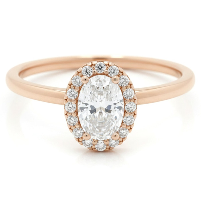 Elegant engagement ring with zirconia eyes (1984)