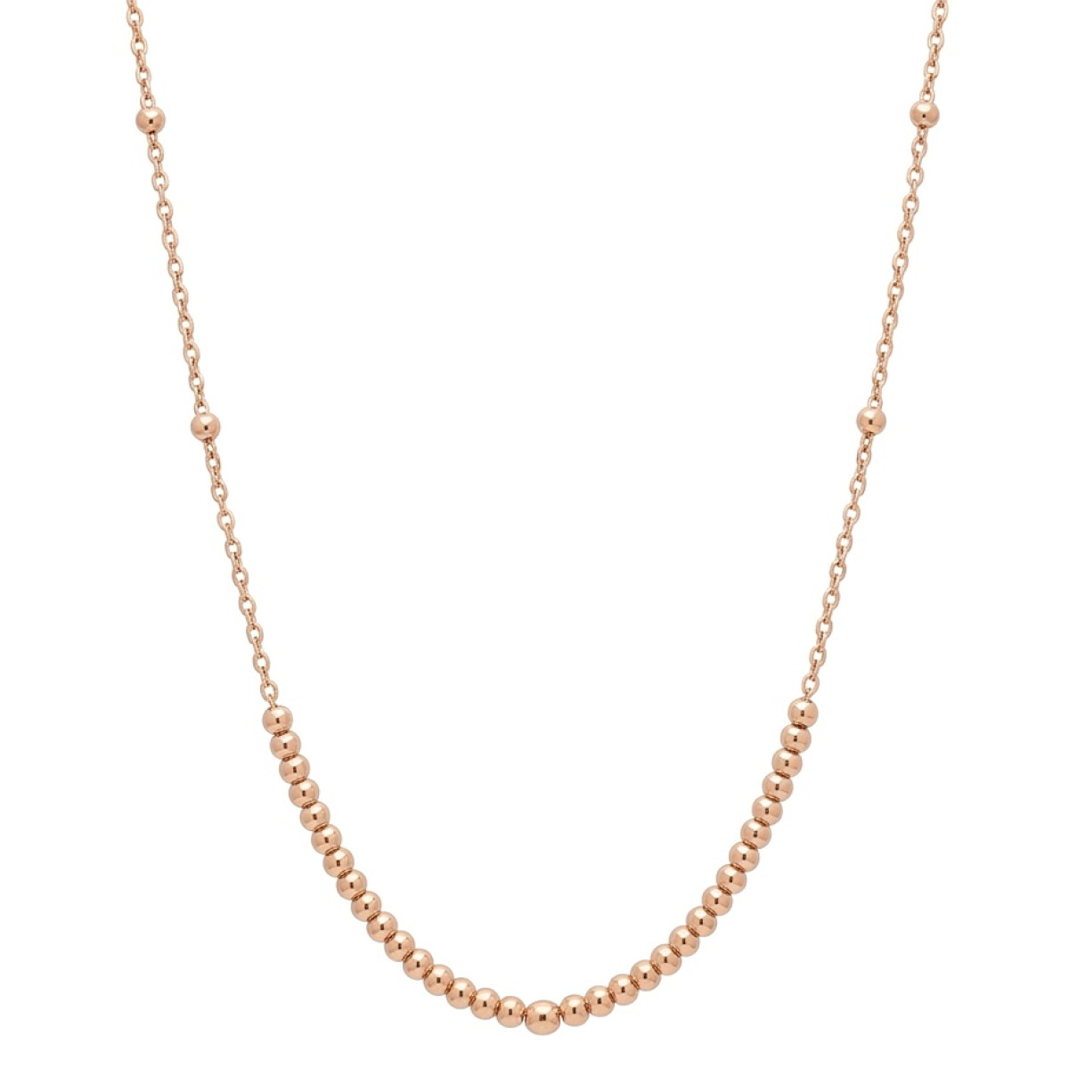 Ķēde ar zelta burbuļiem (1377), Kaklarotas, Zelta standarts: 585, Produkta foto svars: 1.63 g - Rotājumlietas internetā