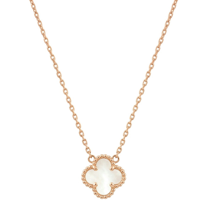 Zelta ķēdīte ar balto āboliņu (1523)