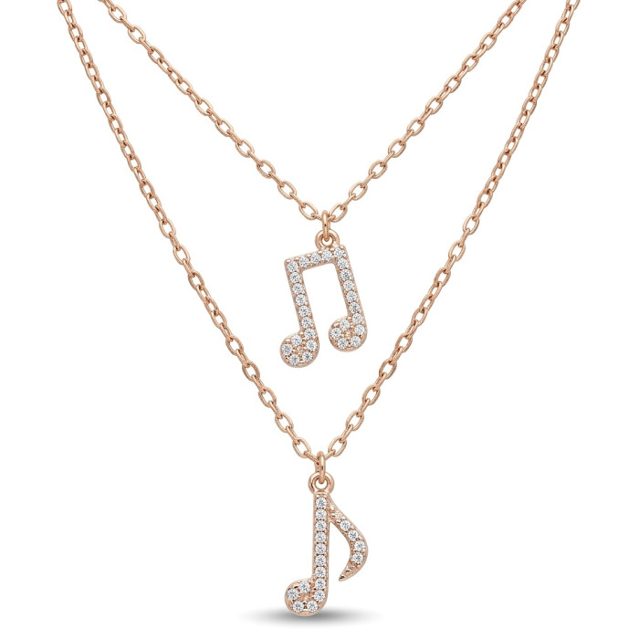 Zelta ķēdīte ar piekariņiem "Piezīmes" (381)