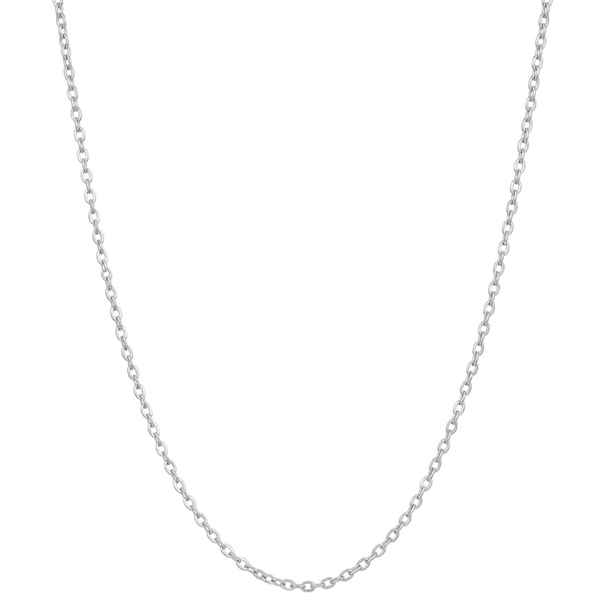 Balta zelta ķēdīte (1433), Plānas ķēdes, Zelta standarts: 585, Produkta foto svars: 2.01 g - Rotājumlietas internetā