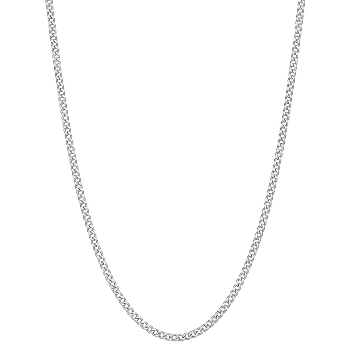 Tieva baltā zelta ķēdīte (1565), Plānas ķēdes, Zelta standarts: 585, Produkta foto svars: 1.90 g - Rotājumlietas internetā