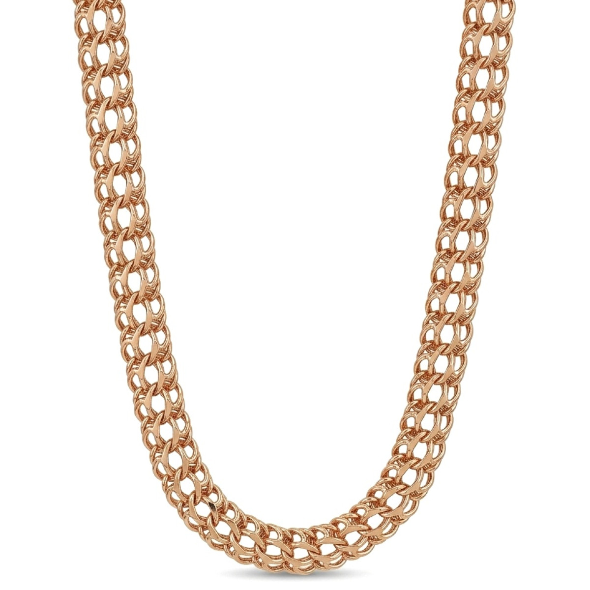 Plata zelta ķēdīte (1594), Lielās ķēdes, Zelta standarts: 585, Produkta foto svars: 17.36 g - Rotājumlietas internetā