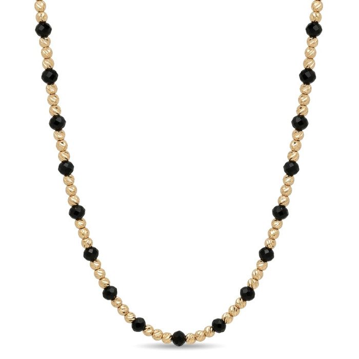 Zelta ķēdīte ar melnām pērlītēm (1626)