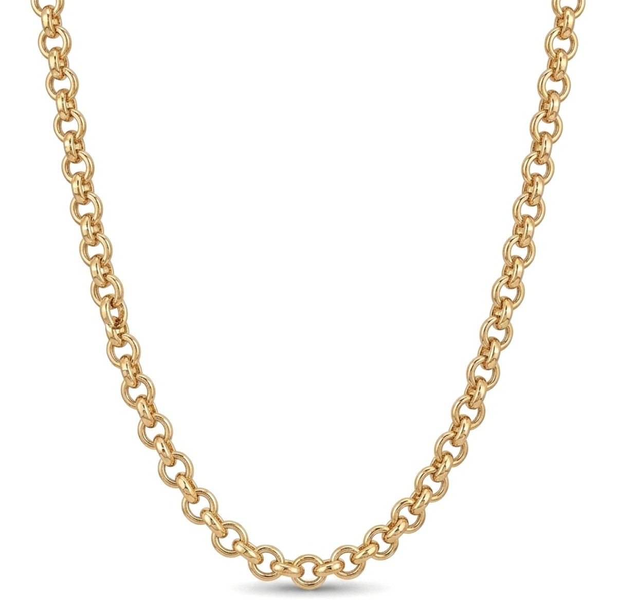 Zelta ķēdīte (1635), Lielās ķēdes, Zelta standarts: 585, Produkta foto svars: 9.49 g - Rotājumlietas internetā