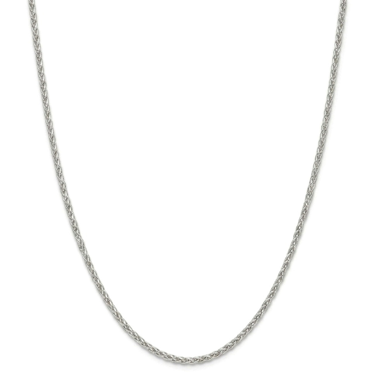 Baltā zelta ķēdīte (1639), Plānas ķēdes, Zelta standarts: 585, Produkta foto svars: 2.21 g - Rotājumlietas internetā