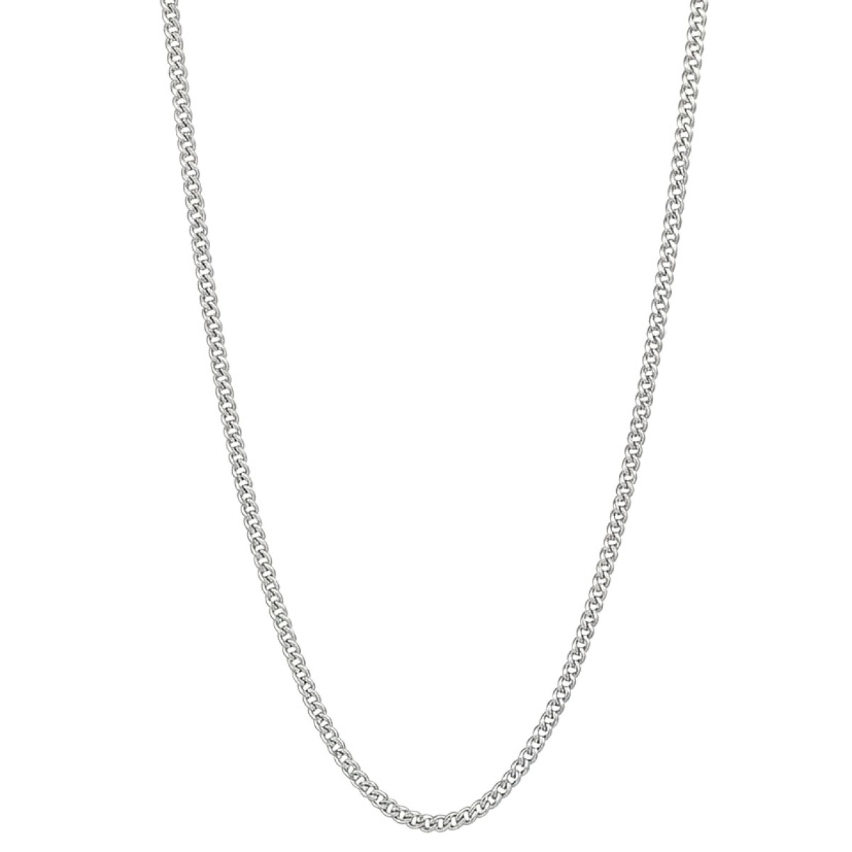 Tieva baltā zelta ķēdīte (1657), Plānas ķēdes, Zelta standarts: 585, Produkta foto svars: 1.98 g - Rotājumlietas internetā