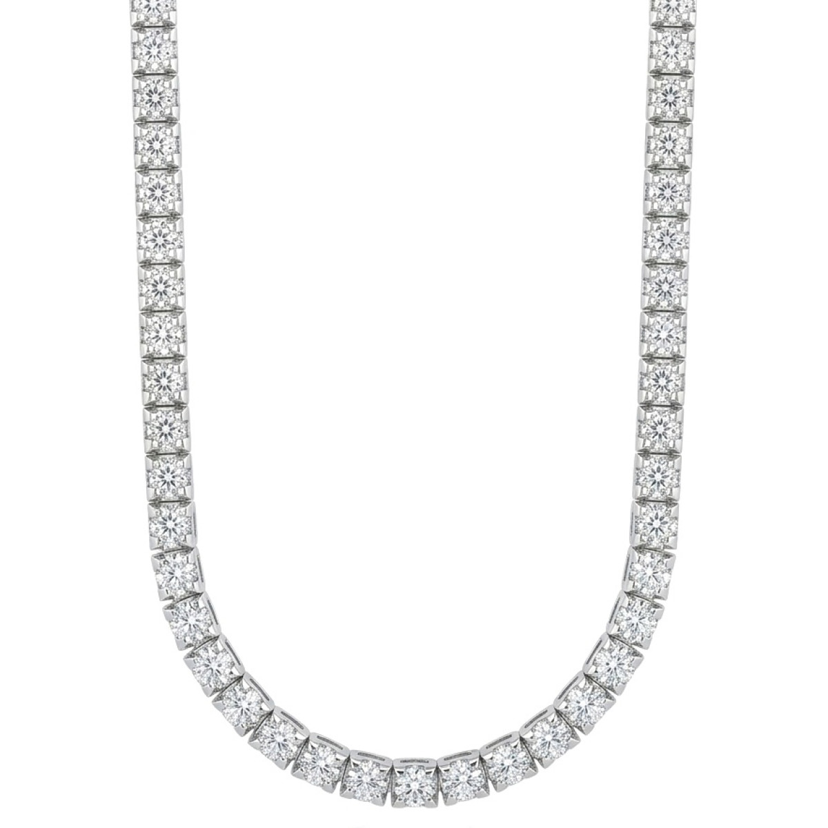 Baltā zelta tenisa ķēdīte ar cirkonija acīm (1672), Klasiskās ķēdes, Zelta standarts: 585, Produkta foto svars: 18.68 g, Dārgakmeņi: Cirkons - Rotājumlietas internetā