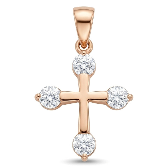 Auksinis pakabukas "Kryželis" su akutėmis (1003)