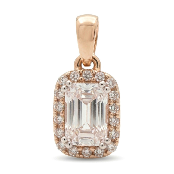 Auksinis pakabukas su kvadratine akute (1024)