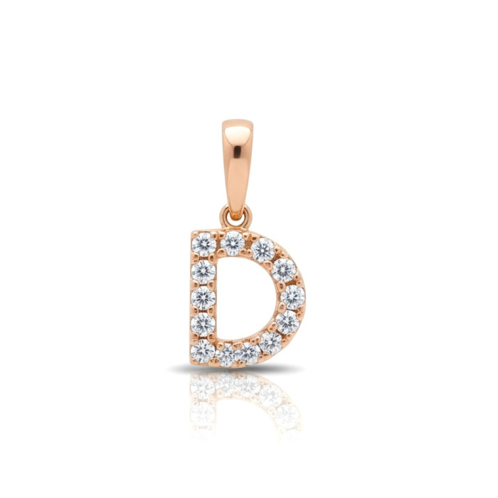 Auksinis pakabukas "D" raidė (1086)