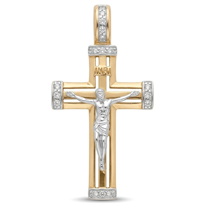 Krustiņš kulons ar kristāla acīm (121)