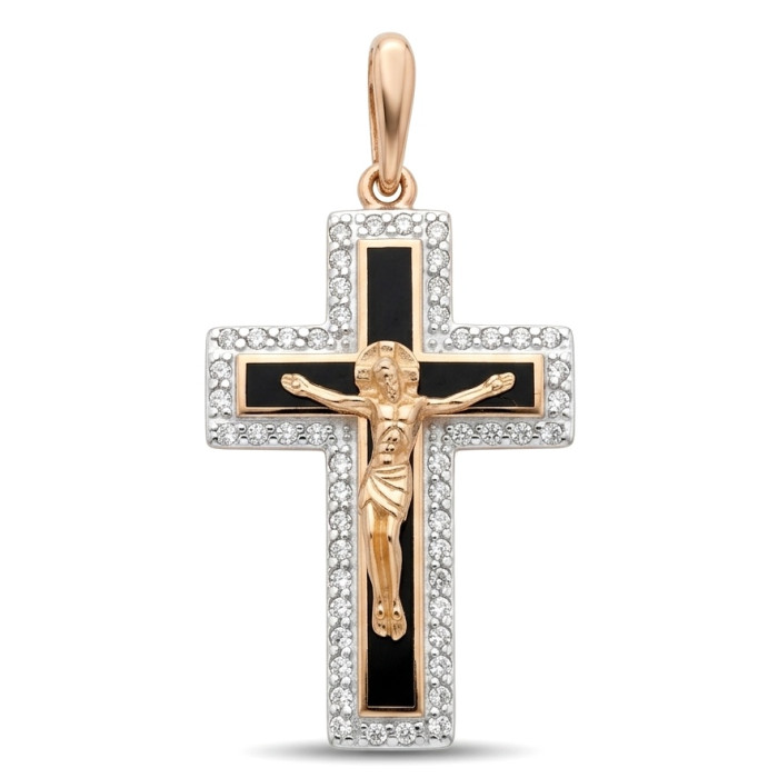 Krustiņš kulons ar kristāla acīm (192)