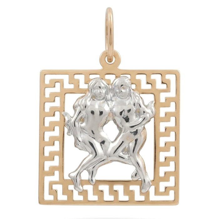 Auksinis pakabukas - zodiako ženklas "Dvyniai" (932)