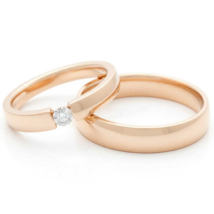 Wedding rings with diamonds (vz139)