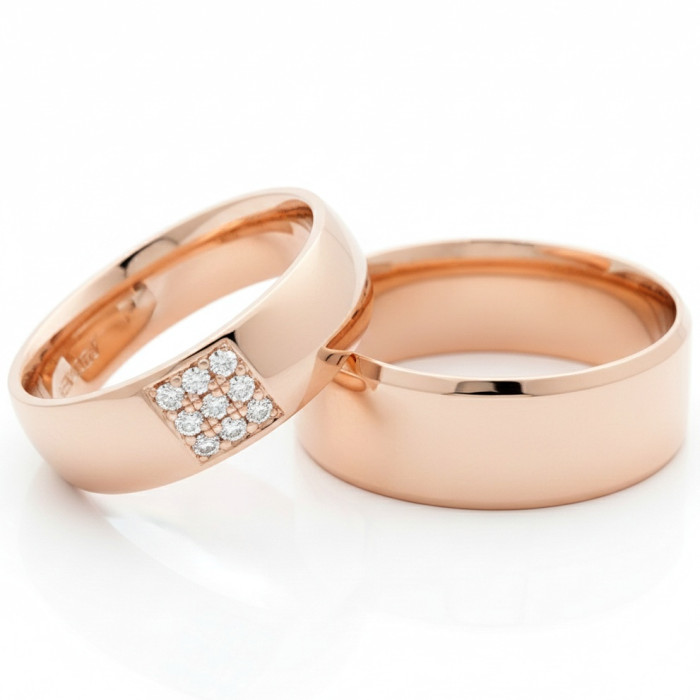  Wedding rings with diamonds (vz141)