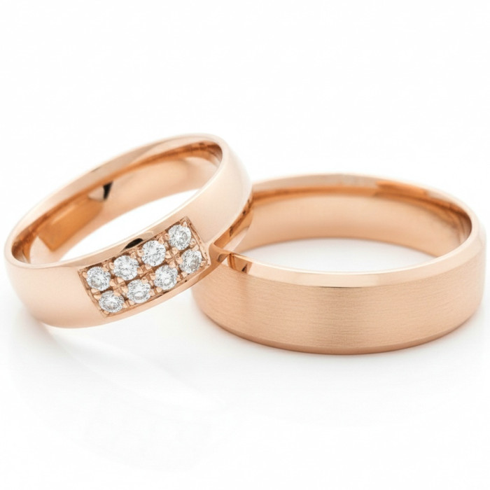 Wedding rings with diamonds (vz146)