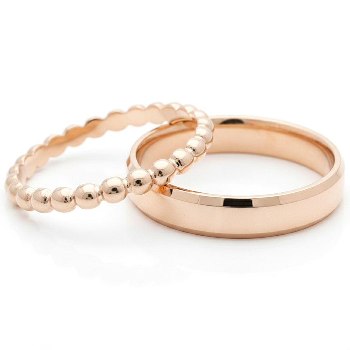 Gold wedding rings "Bubble" (vz152), Modern Design Wedding Rings, Gold type: 585, Item in the photo weight: 9.00 g - Jewelry online