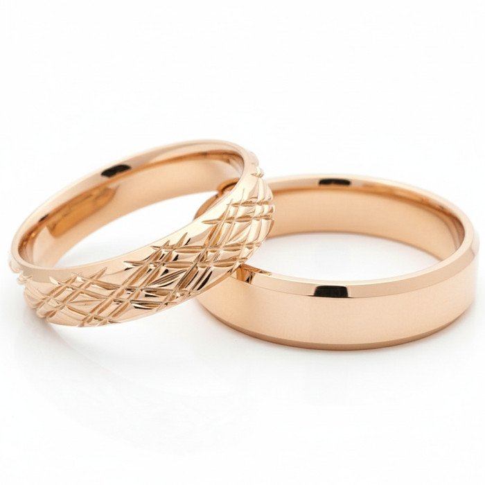 Minimalist gold rings without eyelets (vz171)