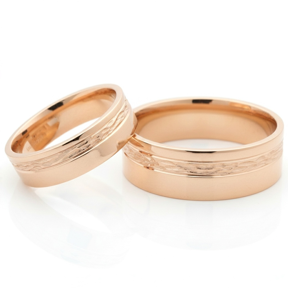 Gold wedding rings (vz173), Modern Design Wedding Rings, Gold type: 585, Item in the photo weight: 12.00 g - Jewelry online