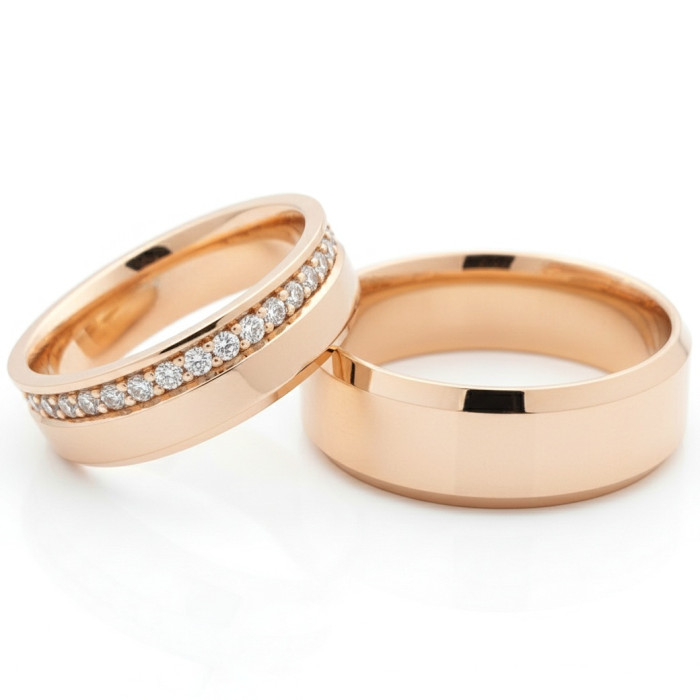 Wedding rings with diamonds (vz176)