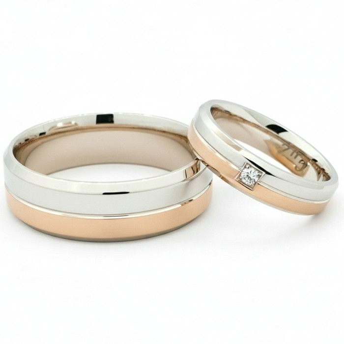  Wedding rings with diamond (vz13)