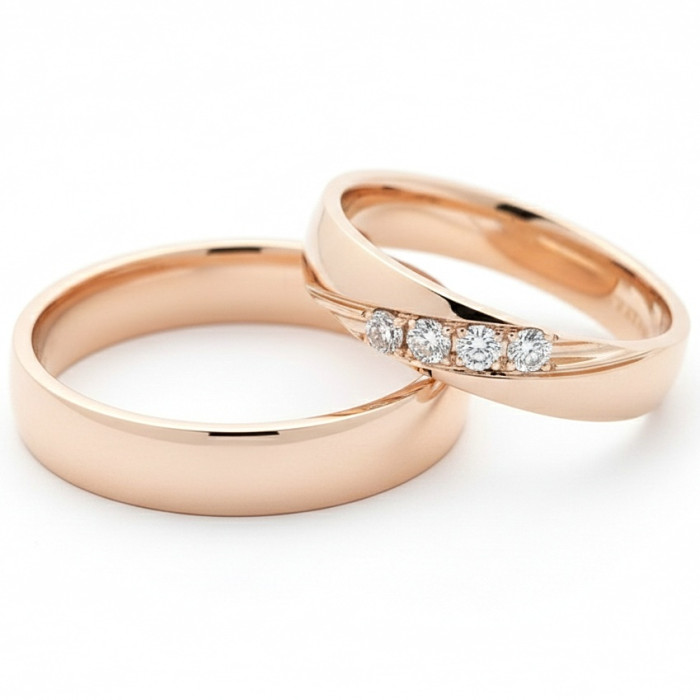  Wedding rings with diamonds (vz3)