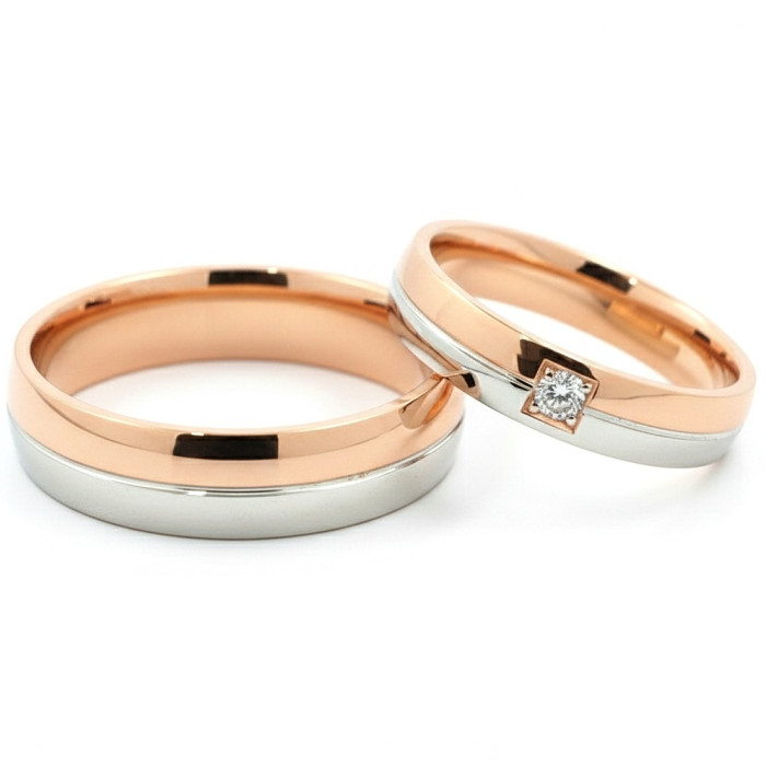 Wedding rings with diamonds (vz4)