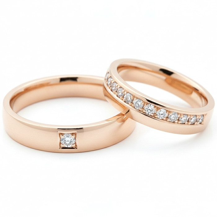  Wedding rings with diamonds (vz6)