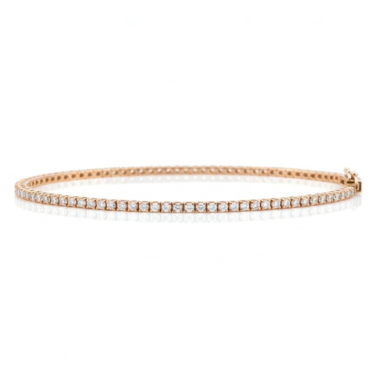 Gold Tennis bracelet (65), Tennis, Gold type: 750, Item in the photo weight: 6.65 g, Gemstone: Brilliant, Gemstone ct.: 1.65 ct, Gemstone ct.: 1.51-2.00 ct - Jewelry online