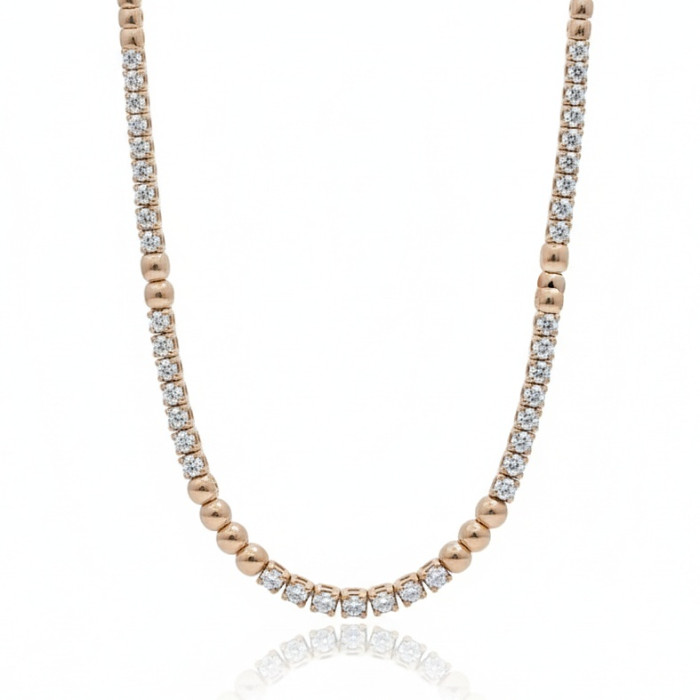 Luxurious Tennis necklace with diamonds (10)