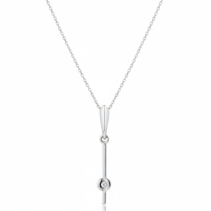  White gold chain with pendant (232)