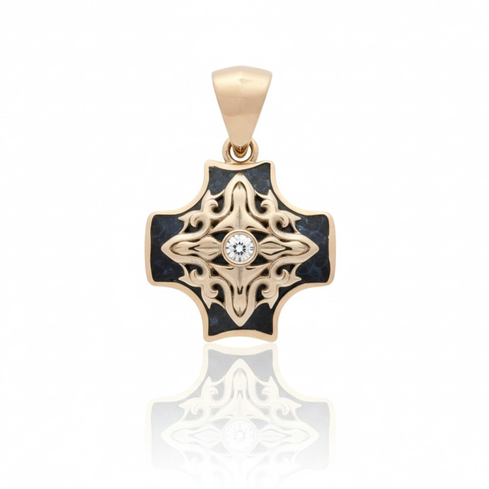  Massive gold pendant with diamond (106)