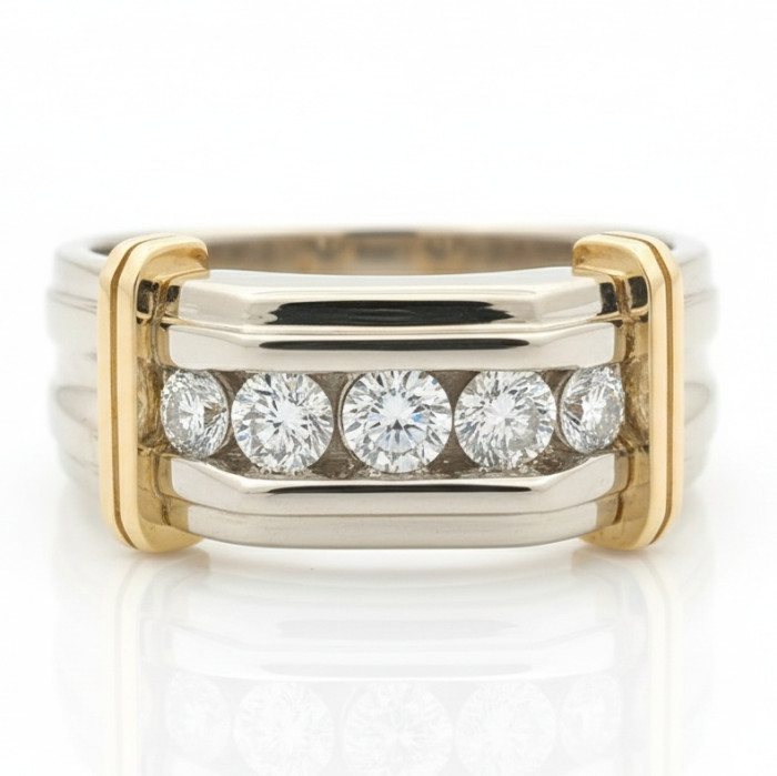  Men's ring with diamonds (2214)