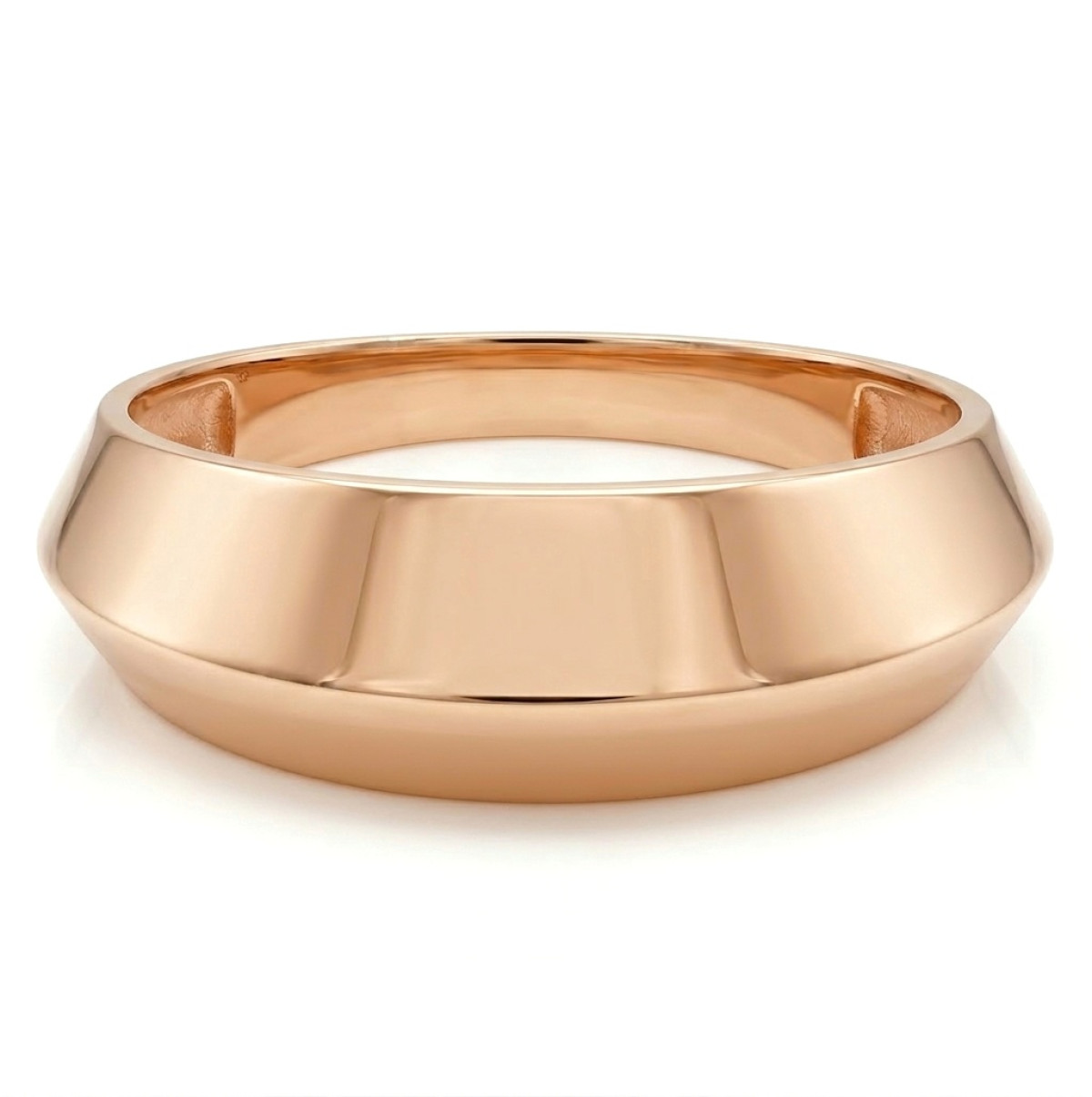 Minimālistisks zelta gredzens (1194), Bez cilpām, Zelta standarts: 585, Produkta foto svars: 2.36 g - Rotājumlietas internetā