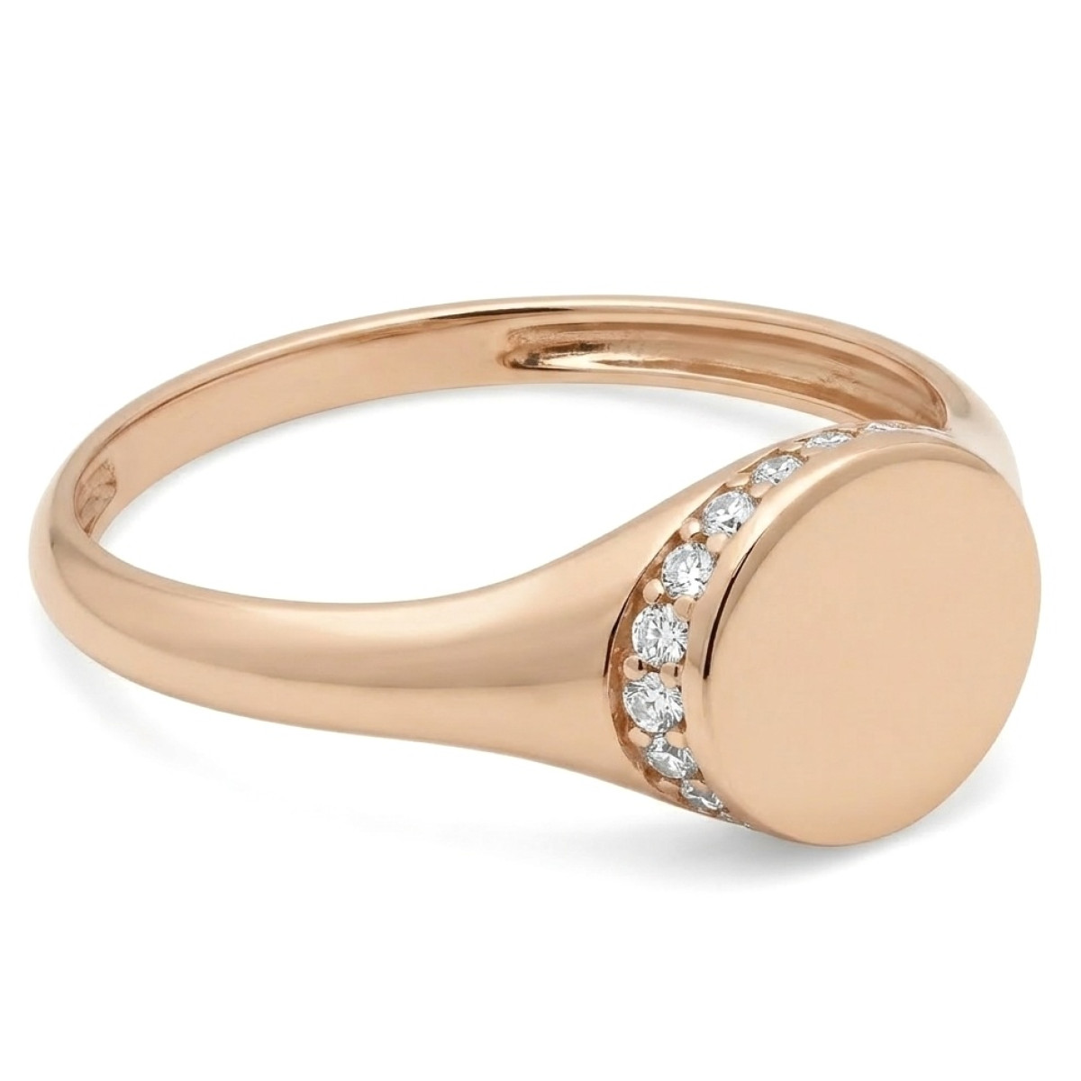 Auksinis žiedas su akutėmis (1333), Su akutėmis, Aukso praba: 585, Gaminio nuotraukoje svoris: 1.94 g, Brangakmenis: Cirkonis - Juvelyrika internetu