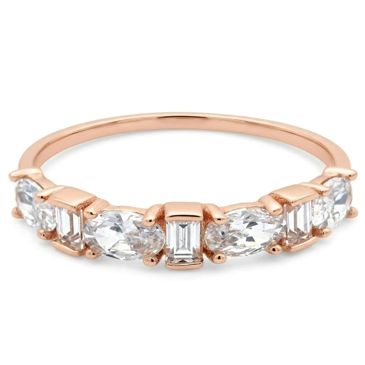 Zelta gredzens ar acīm (1354), Ar acīm, Zelta standarts: 585, Produkta foto svars: 1.67 g, Dārgakmeņi: Cirkons - Rotājumlietas internetā