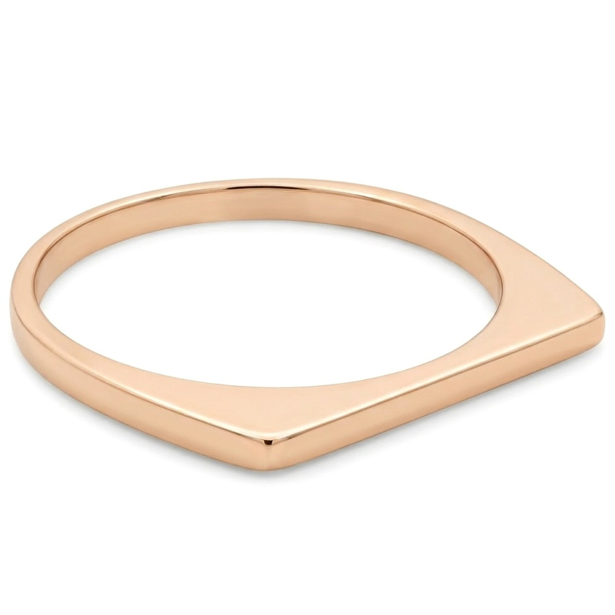 Minimālistisks zelta gredzens (1364), Bez cilpām, Zelta standarts: 585, Produkta foto svars: 1.89 g - Rotājumlietas internetā