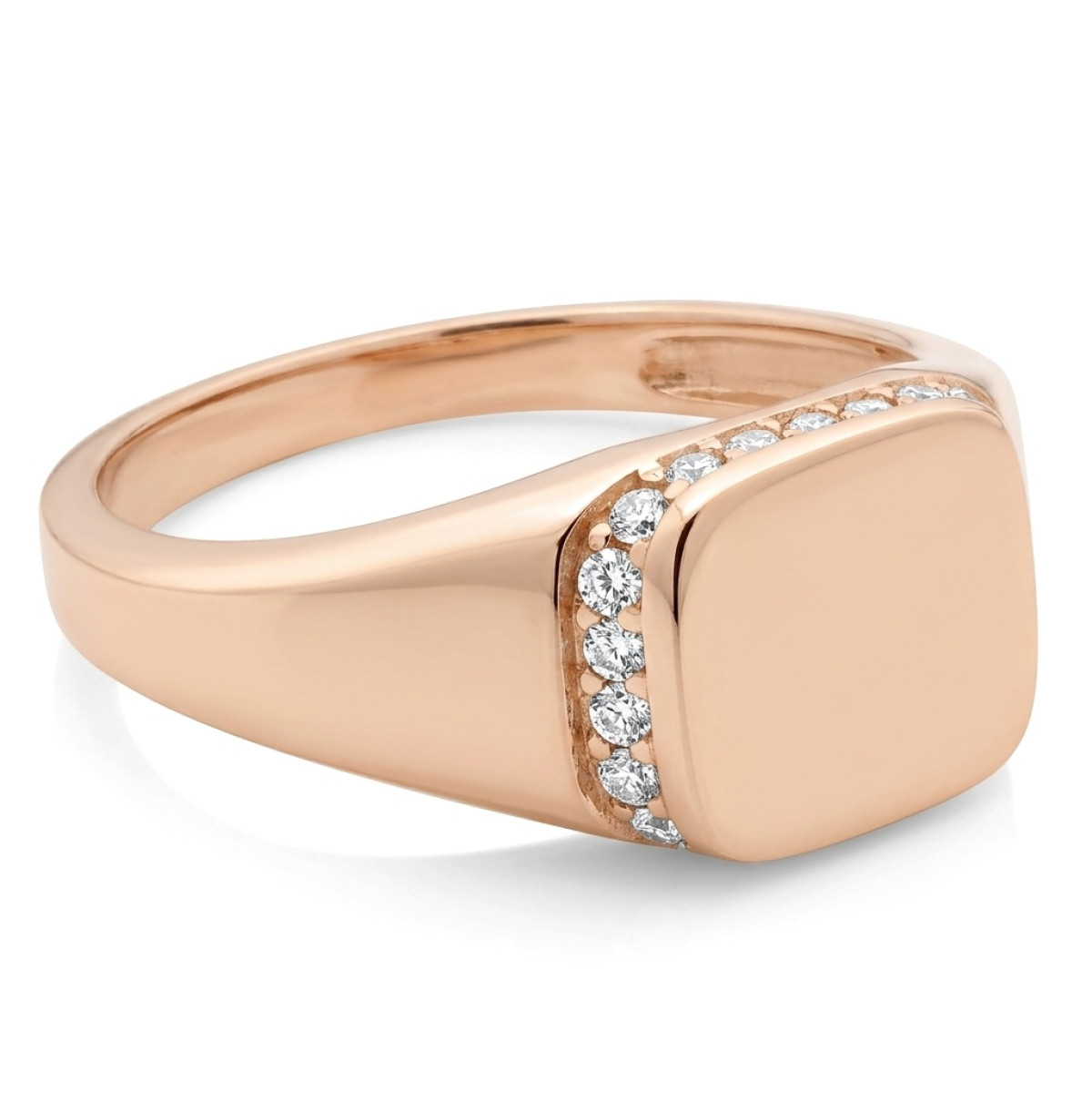 Gold ring with eyes (1445), With Gemstones, Gold type: 585, Item in the photo weight: 2.24 g, Gemstone: Zircon - Jewelry online