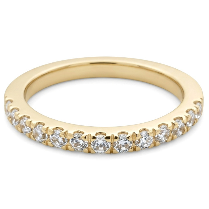 Geltono aukso žiedas su akučių juostele (1466)