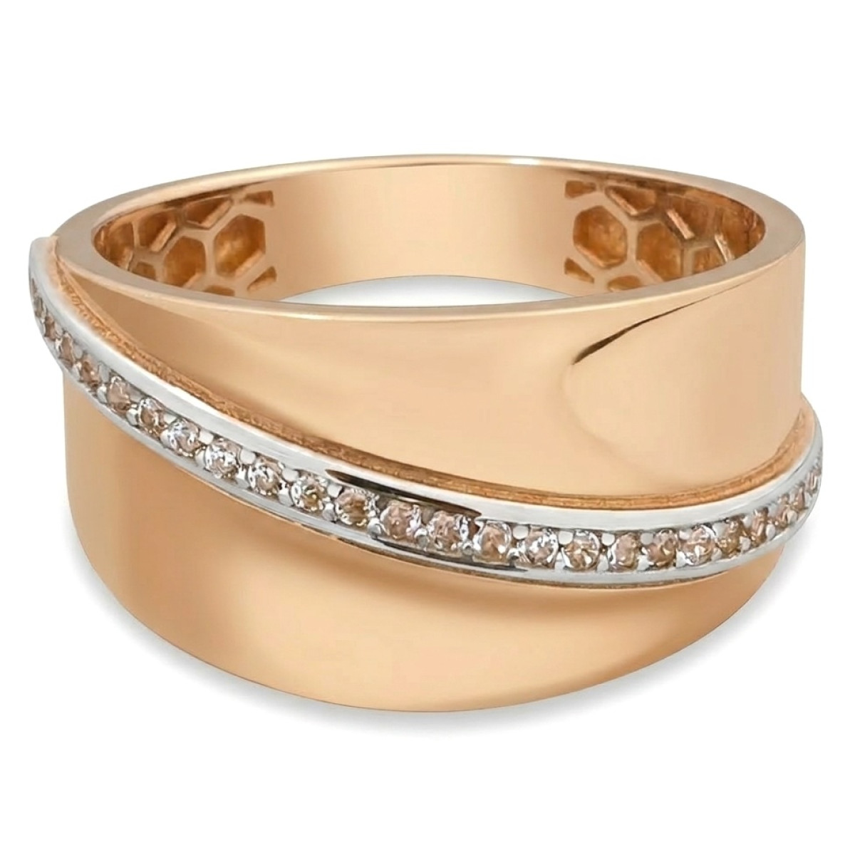 Auksinis žiedas su akutėmis (1809), Su akutėmis, Aukso praba: 585, Gaminio nuotraukoje svoris: 3.93 g, Brangakmenis: Cirkonis - Juvelyrika internetu