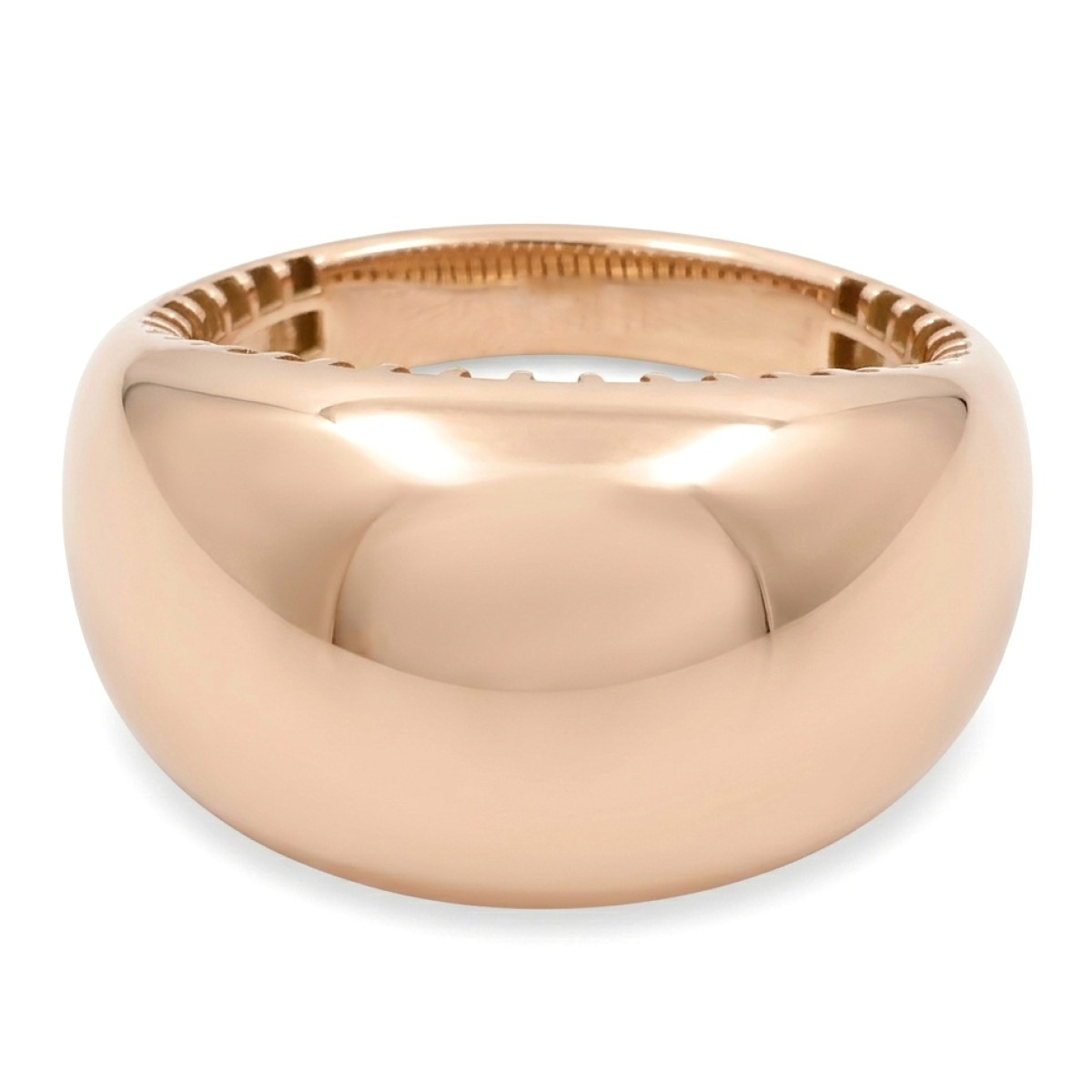 Masīvs zelta gredzens bez caurumiem (1914), Bez cilpām, Zelta standarts: 585, Produkta foto svars: 4.72 g - Rotājumlietas internetā