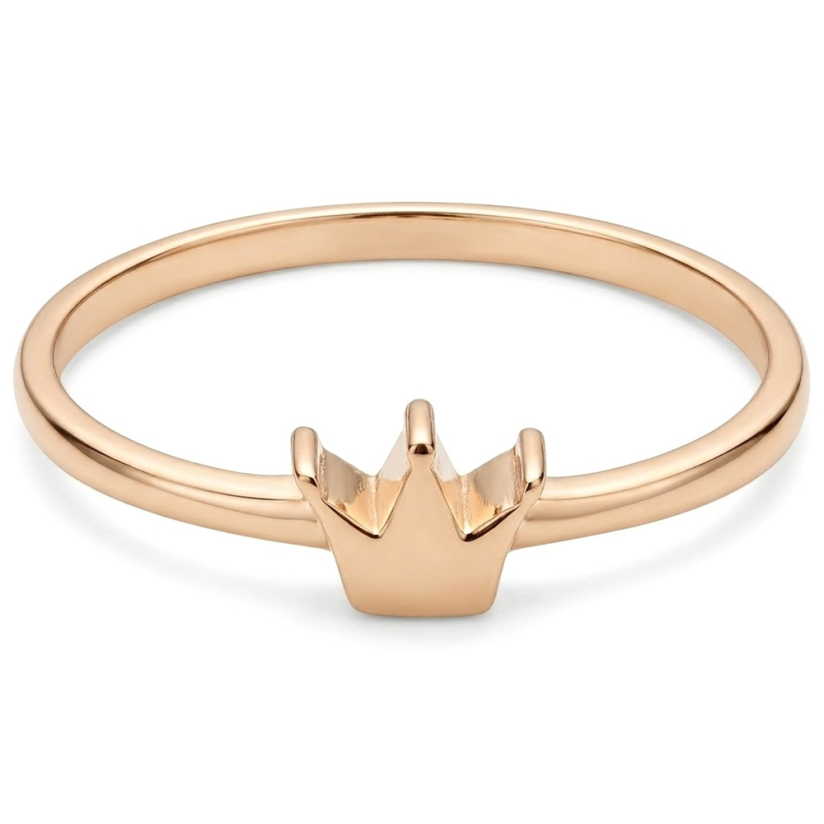 Gold ring "Crown" (1919), Without Gemstones, Gold type: 585, Item in the photo weight: 0.88 g - Jewelry online