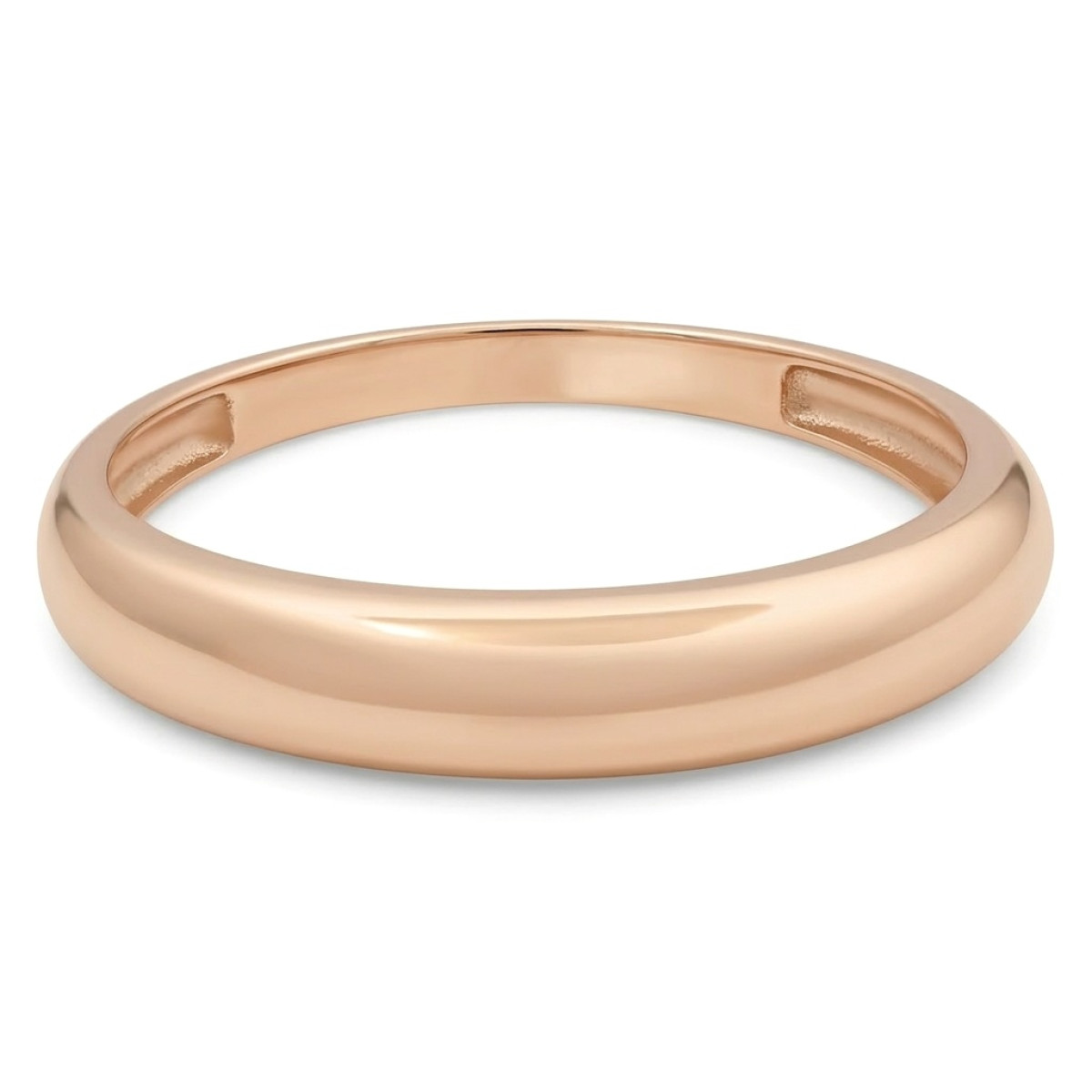 Minimalistinis aukso žiedas (1920), Be akučių, Aukso praba: 585, Gaminio nuotraukoje svoris: 1.72 g - Juvelyrika internetu