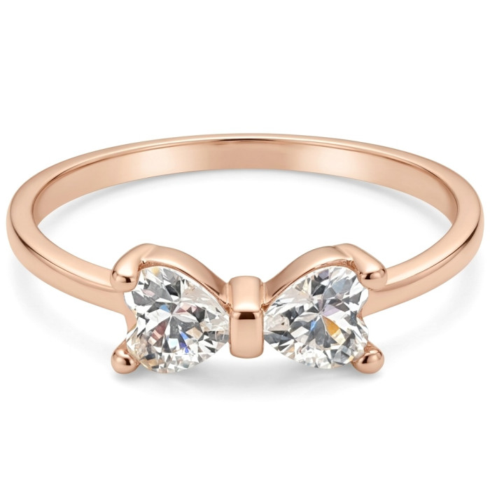 Auksinis žiedas su cirkonio akutėmis "Kaspinėlis" (1950)