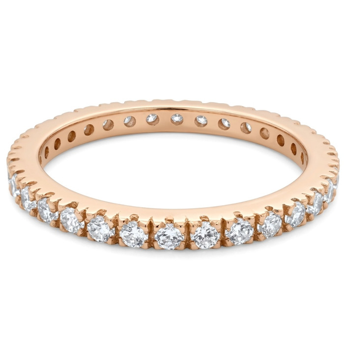 Auksinis žiedas dekoruotas cirkonio akučių juostele (2077)